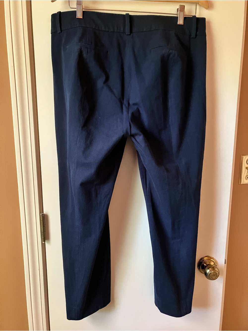 J. Crew Cameron slim cropped pant in navy bi-stretch cotton blend | Size 14 - Picture 2 of 7